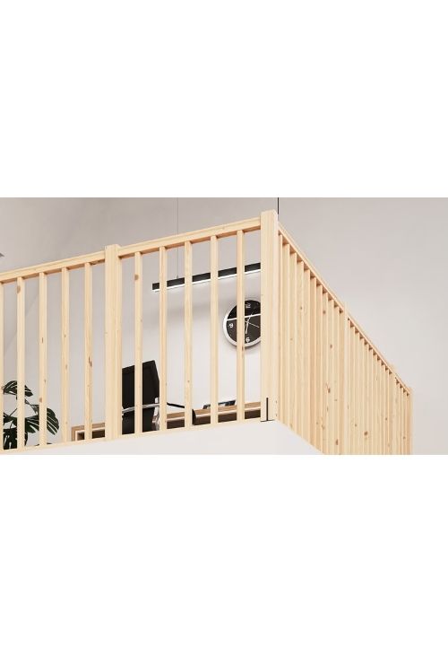 Unutarnja drvena ograda za zaštitu galerije