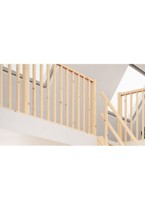 Unutarnja drvena ograda za zaštitu galerije Unutarnja drvena ograda za zaštitu galerije