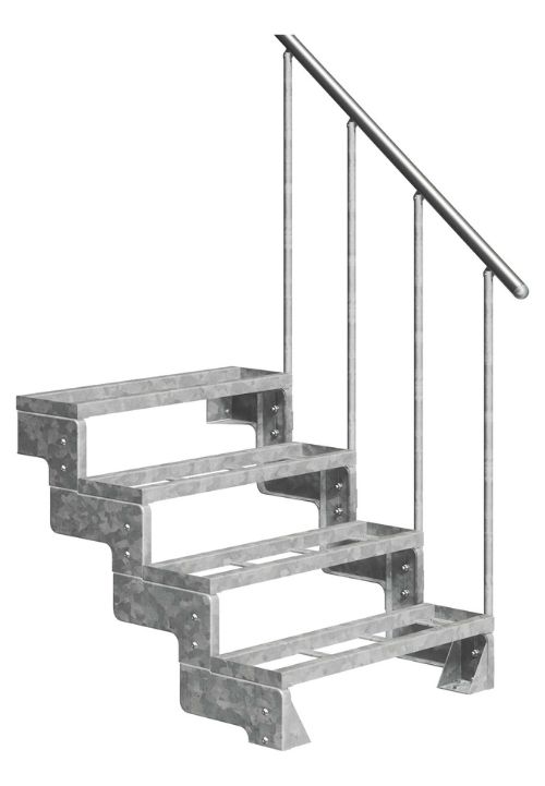 Stepenice Gardentop s jednostavnom ogradom minimalističkog dizajna